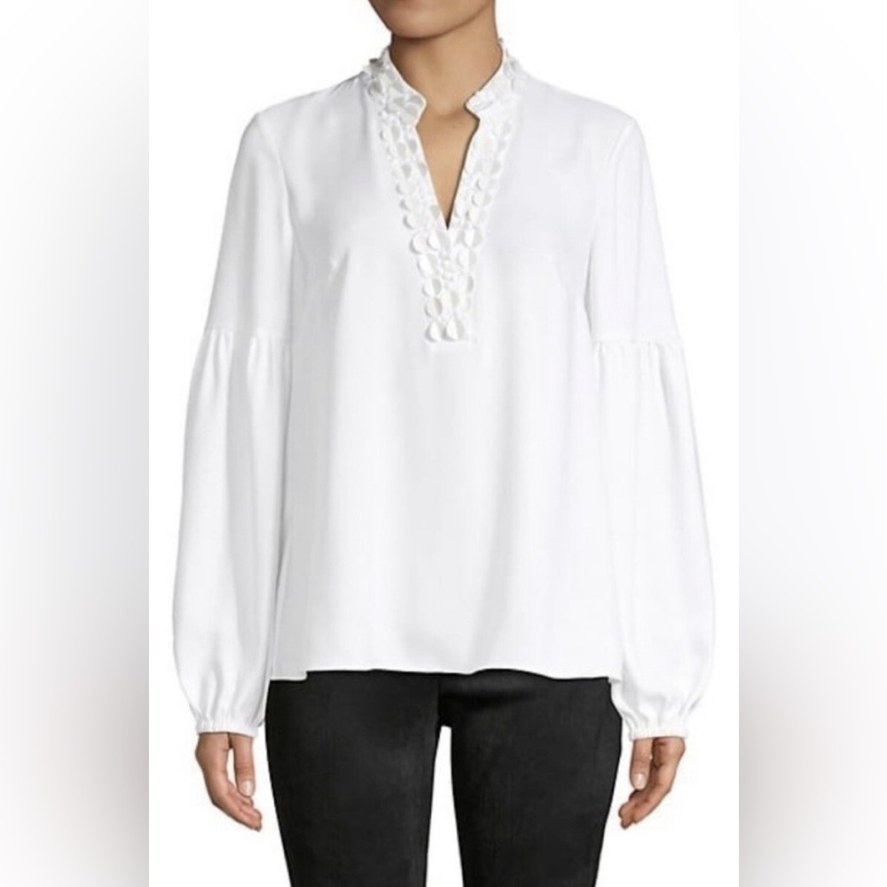 Lilly Pulitzer Shea Tunic Top In Resort White In Size Medium